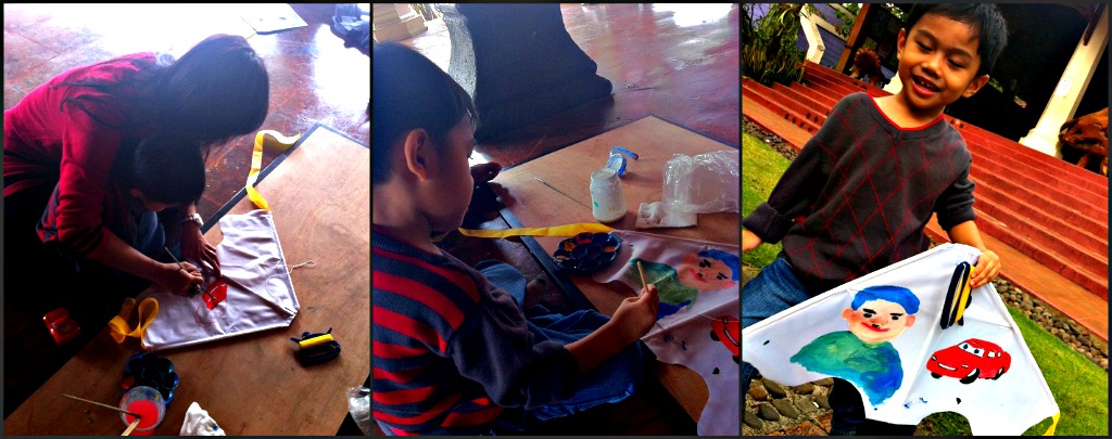 melukis layang-layang