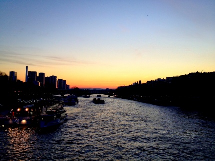Sunset in Seine